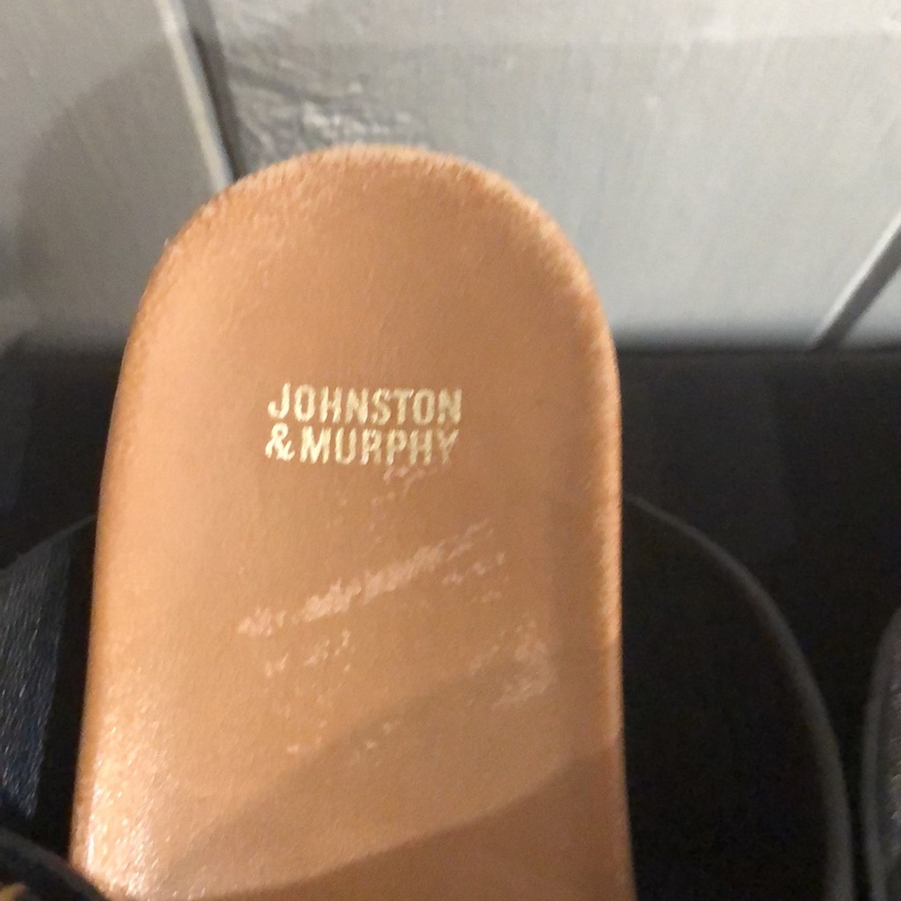 Johnston and Murphy black leather sandal - Picture 3 of 12
